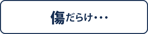 傷だらけ…